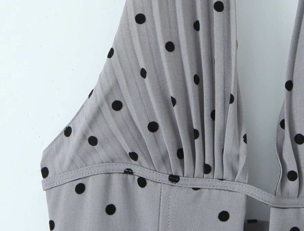 Polka Dot Halter Dress