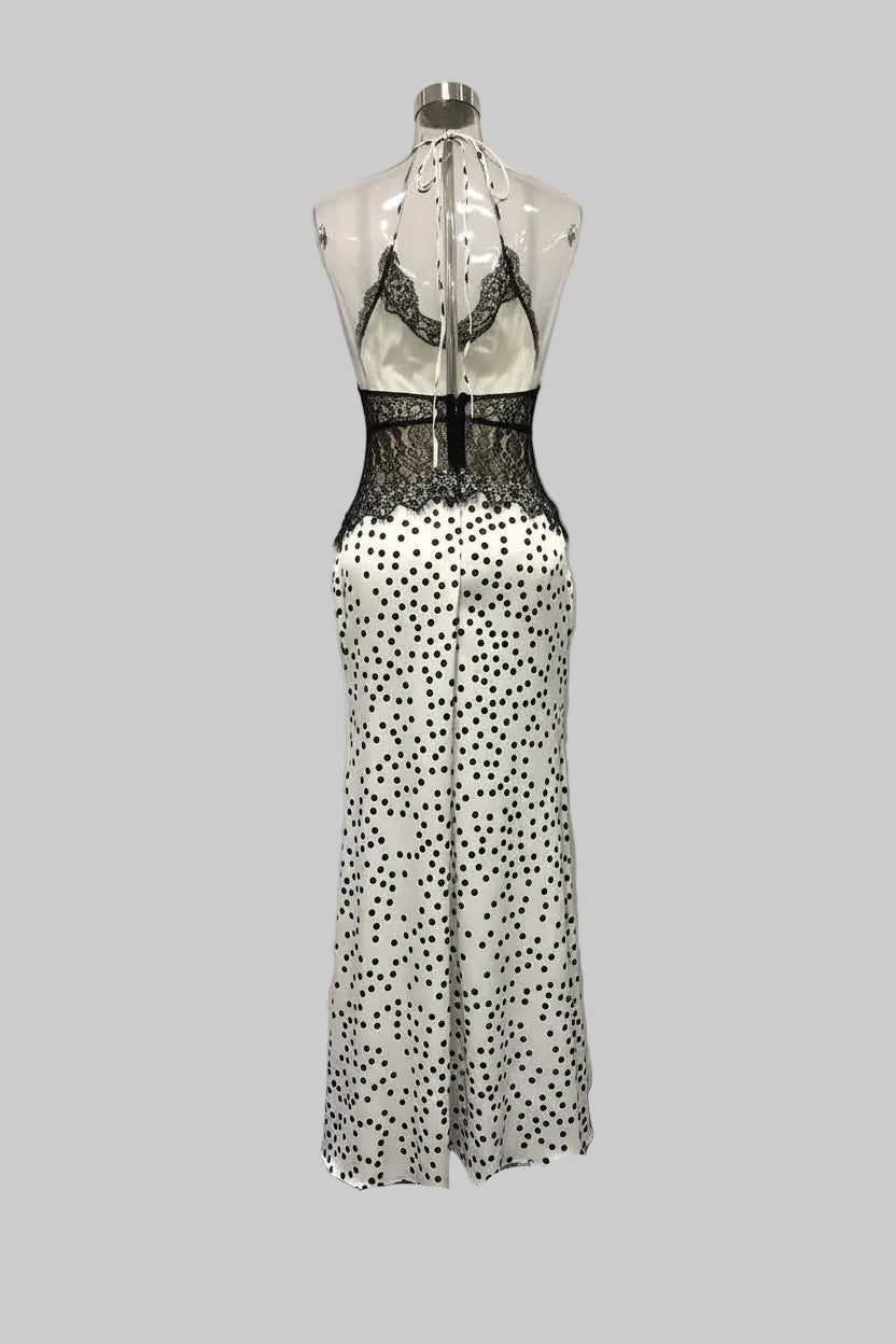 Polka Dot and Lace Dress