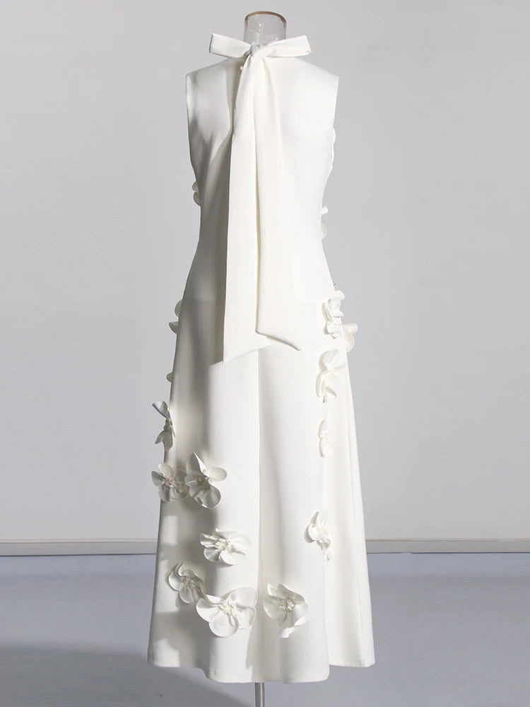 Flower Applique Dress