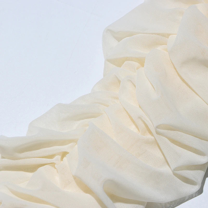 Draped Dress Floral Applique