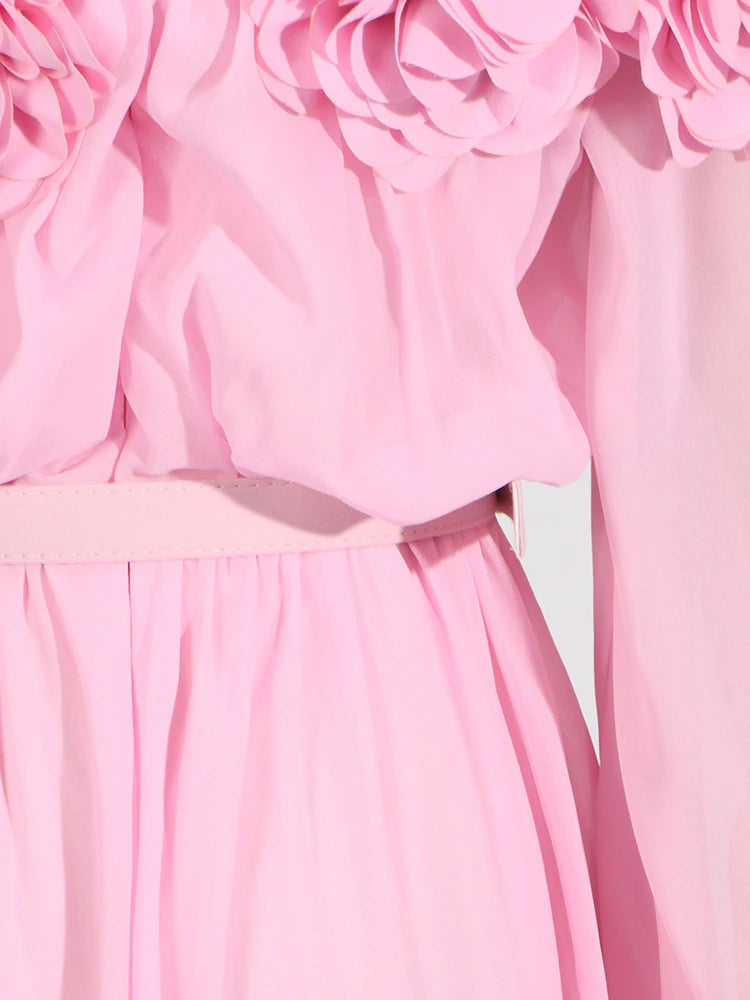 Appliques Maxi Dress