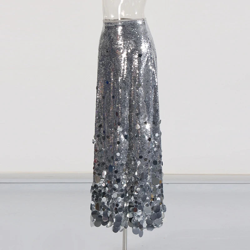 Sequins Midi Skirt