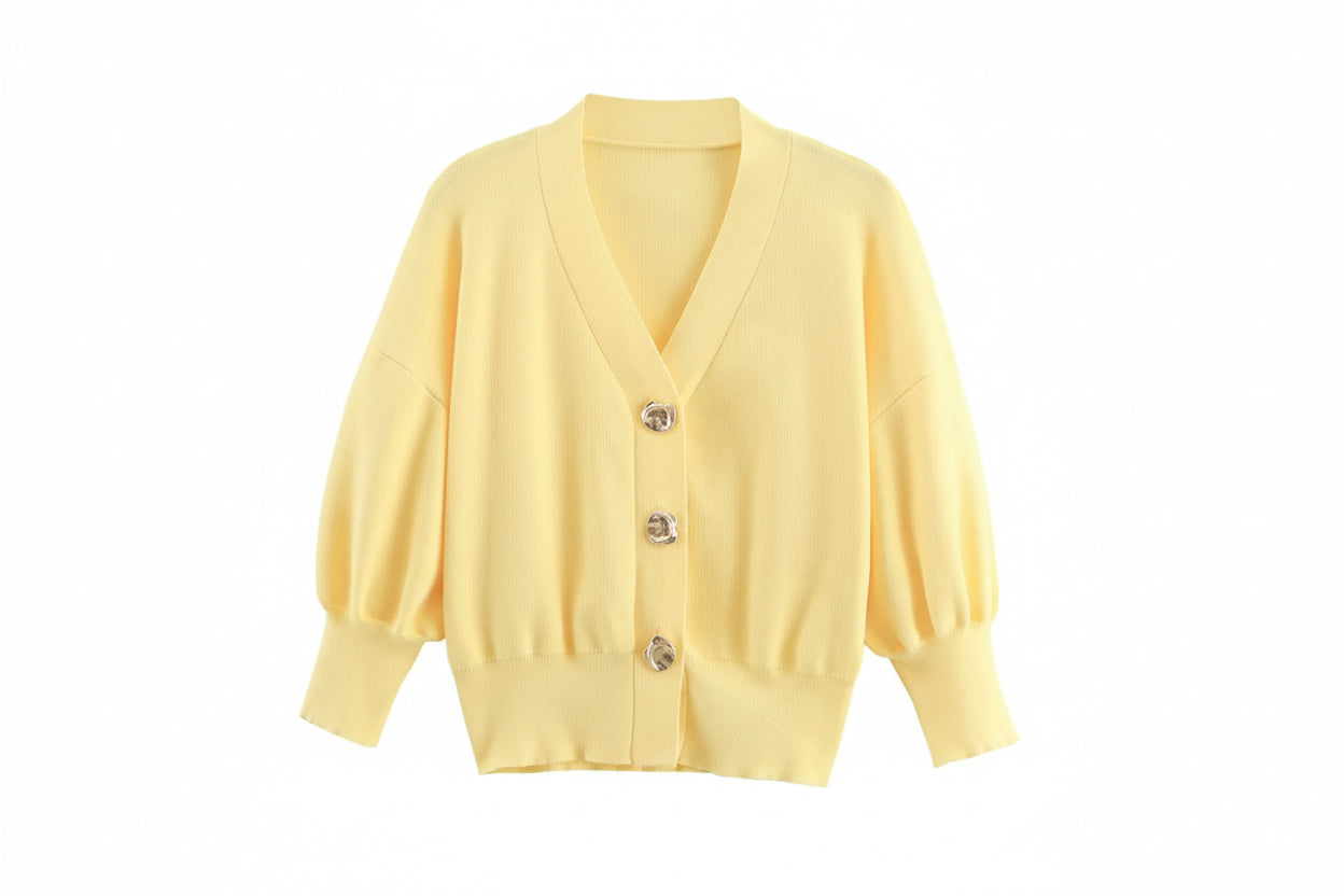 Yellow Knit Top
