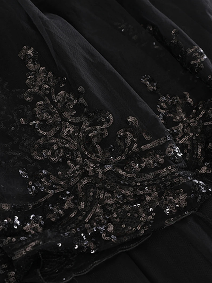Sequins and Mesh Skirt