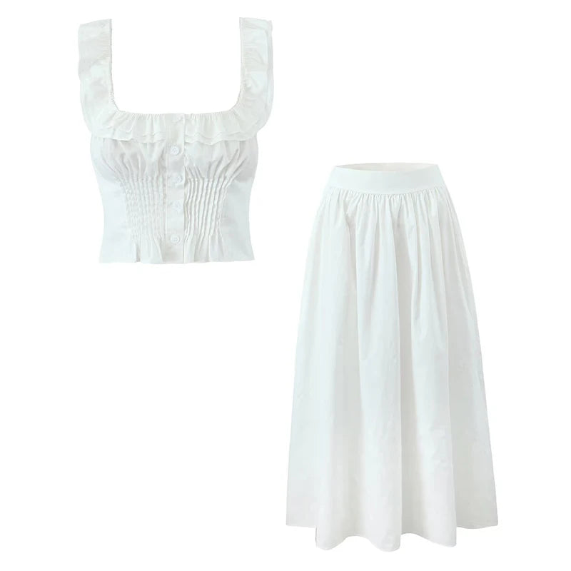 High Waist Midi Skirt