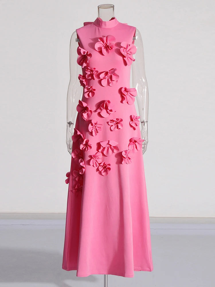 Flower Applique Dress