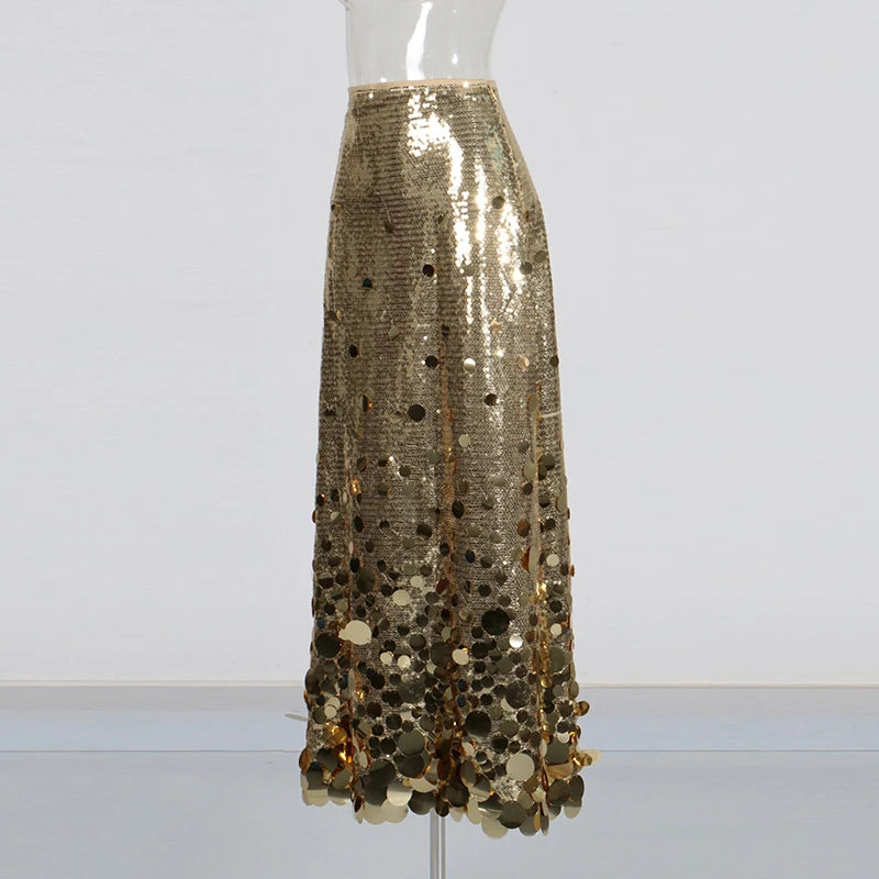 Sequins Midi Skirt