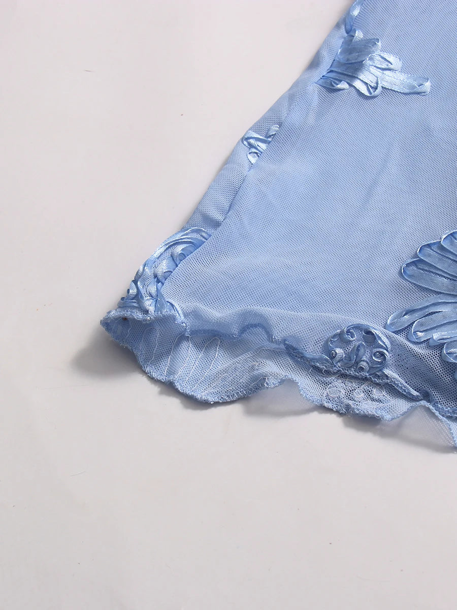 Blue Cocktail Gown