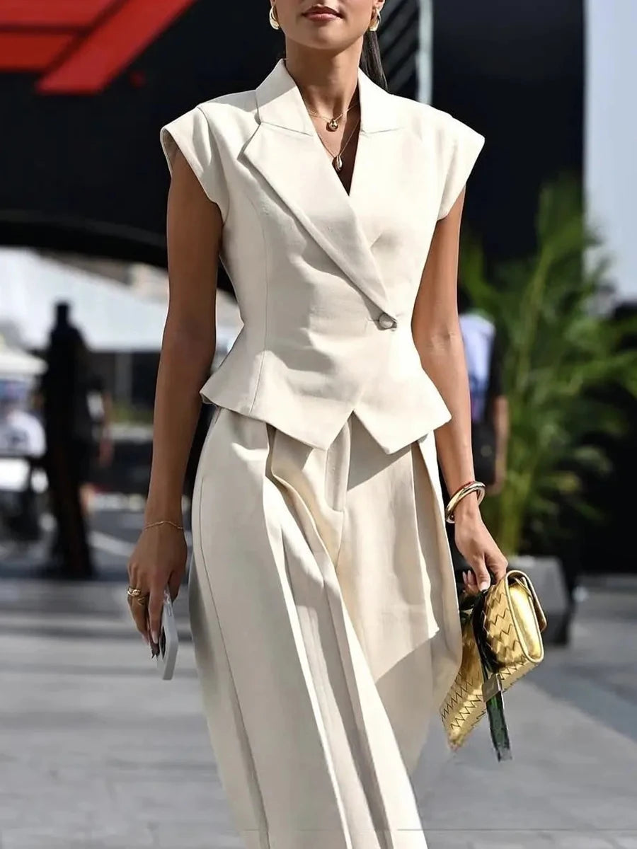 Beige 2 Piece Set