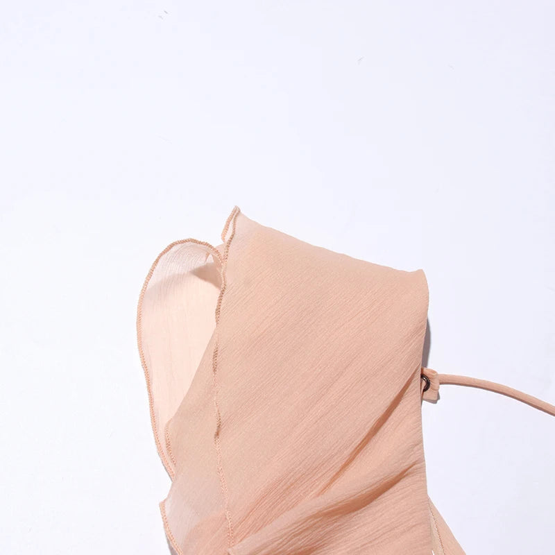 Slash Neck Mini Dress