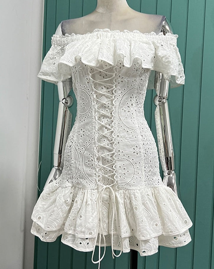 Corset Embroidered Dress