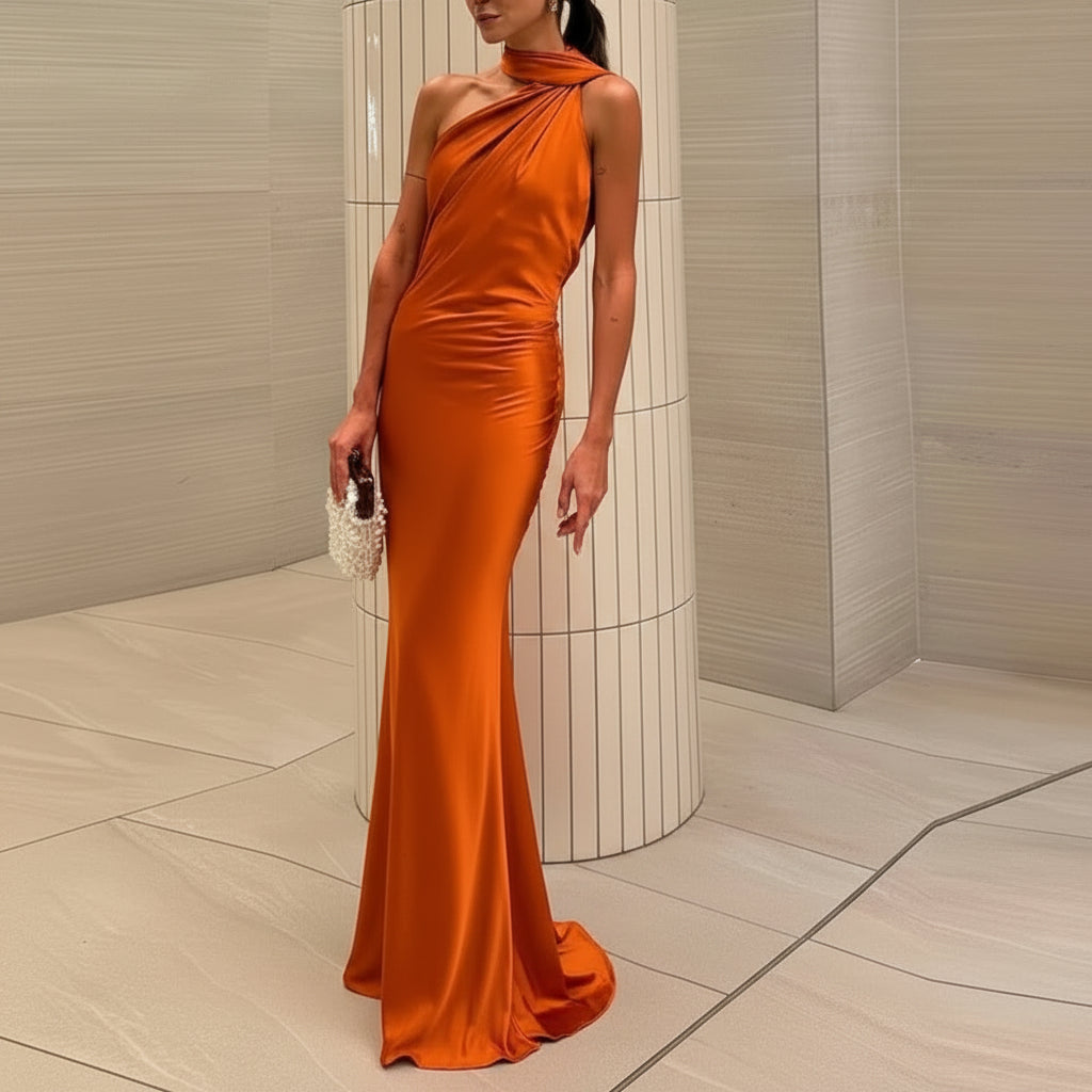 Shawl Collar Cocktail Dress