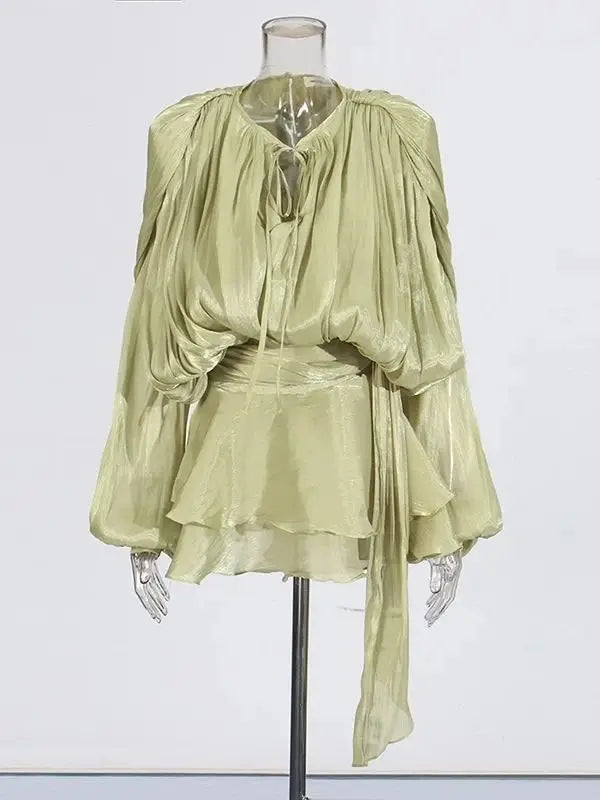Blouson Mini Dress (More  Colors)