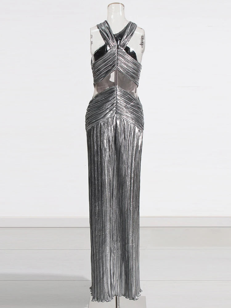 Halter Neck Evening Gown