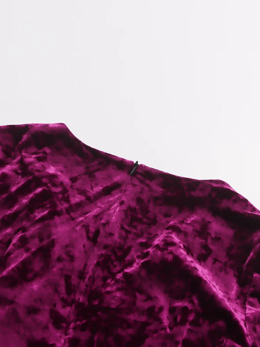 Purple Velvet Gown