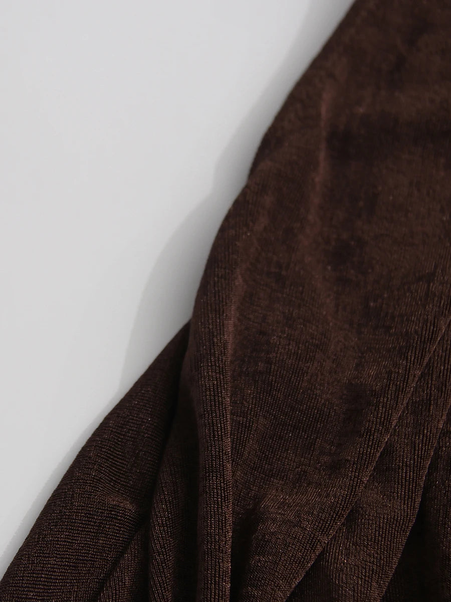 Brown Skirt Set