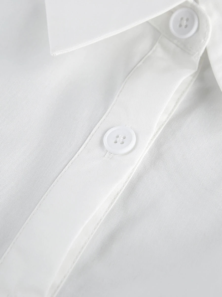 White Button Down Dress