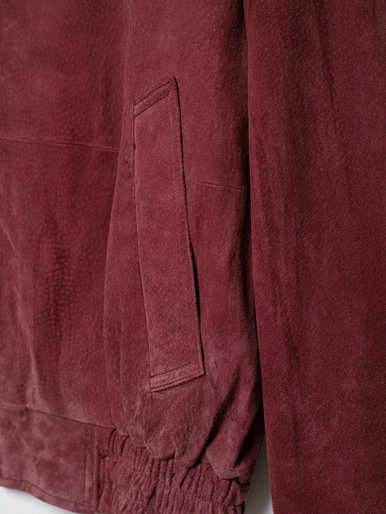 Dusty Pink Suede Jacket