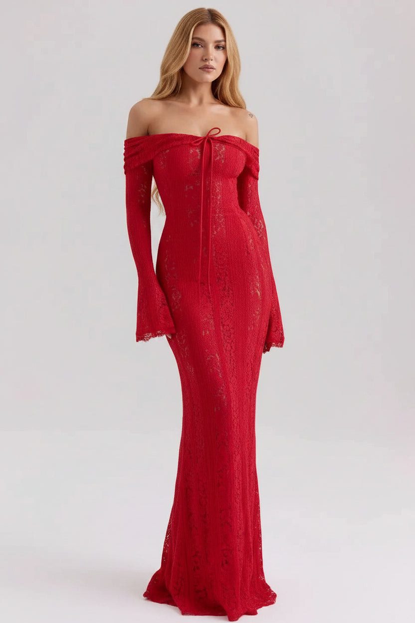 Off The Shoulder Lace Dress