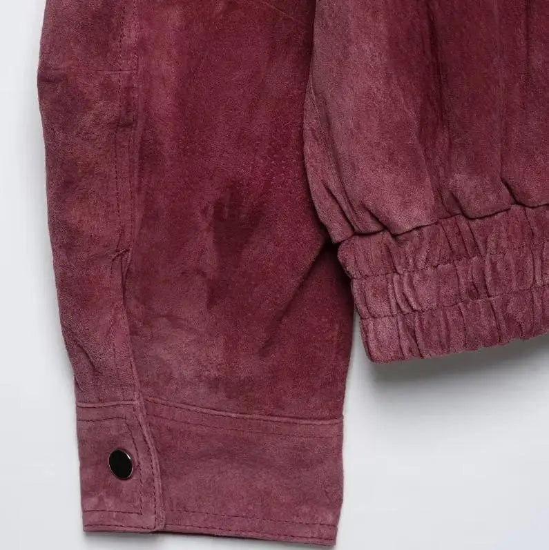 Dusty Pink Suede Jacket