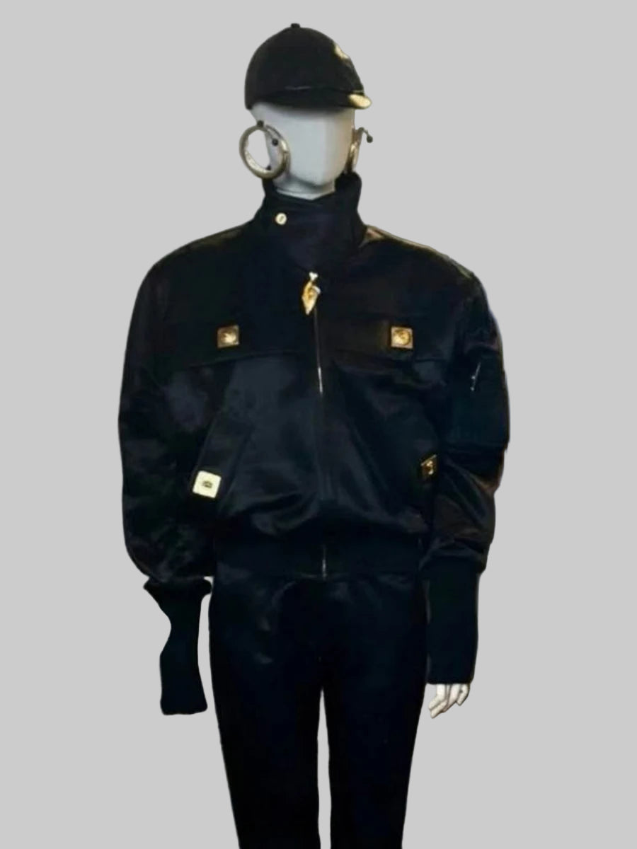 Appliques Bomber Jacket