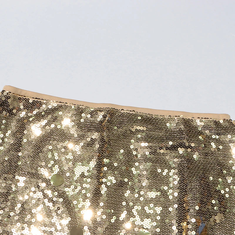Sequins Midi Skirt