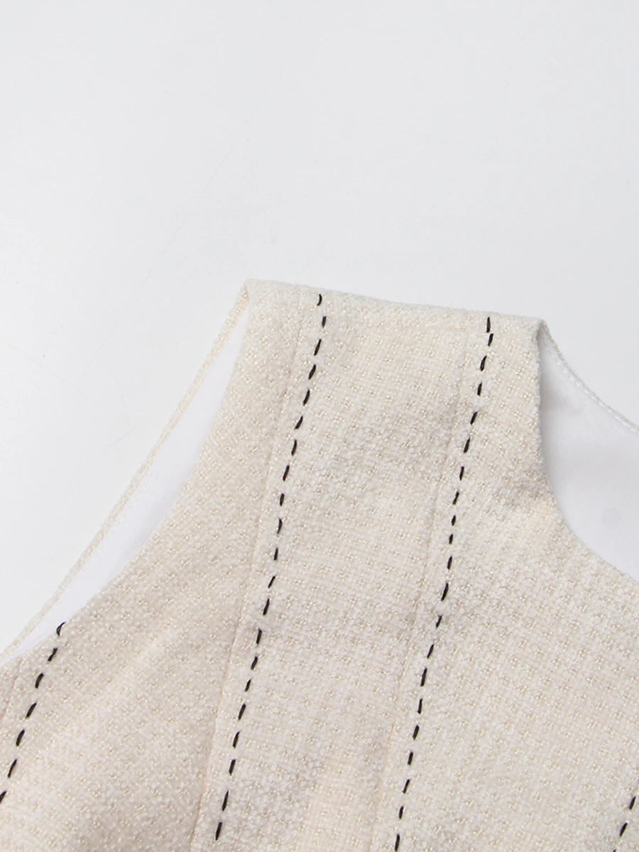 O Neck Midi Dress