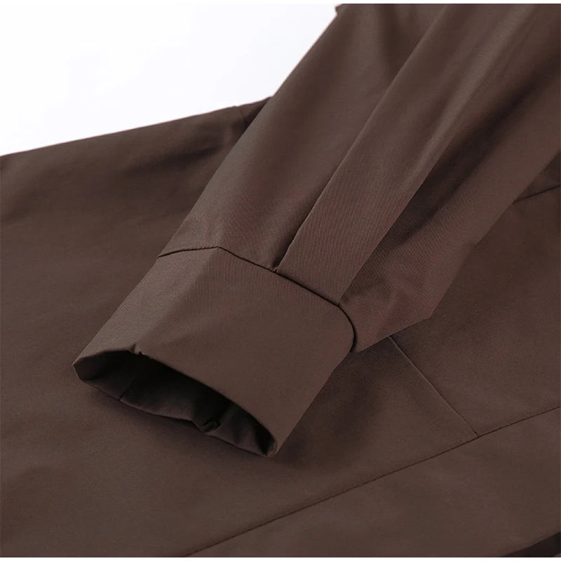 Stand Collar Belted Jacket