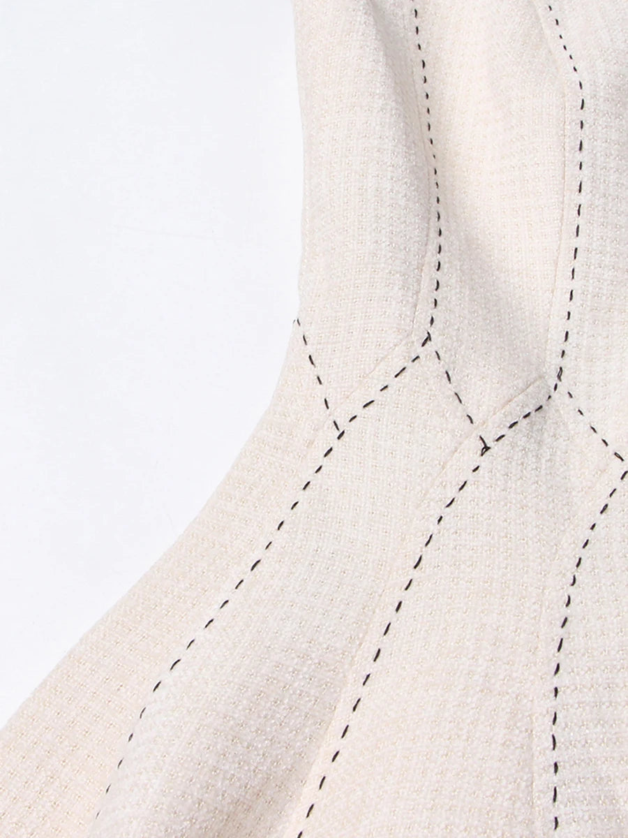 O Neck Midi Dress