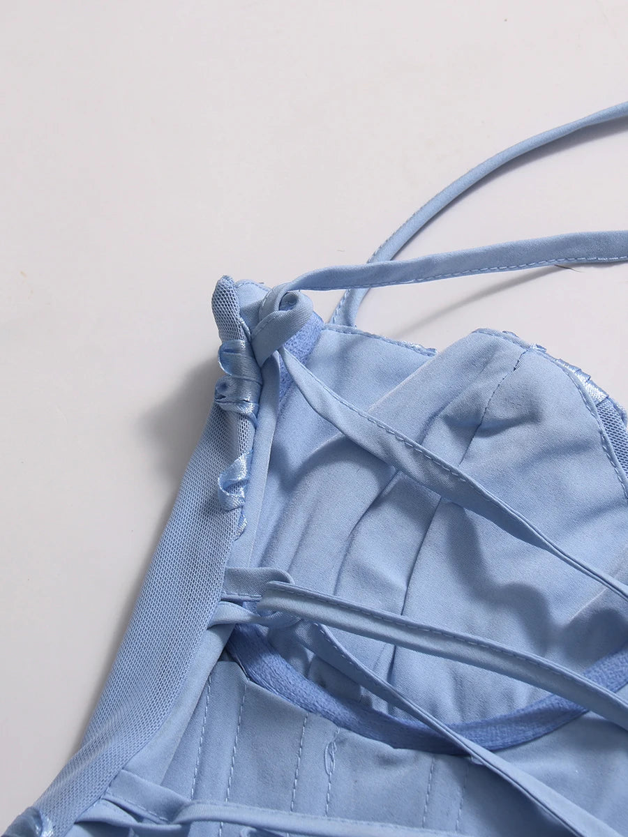 Blue Cocktail Gown