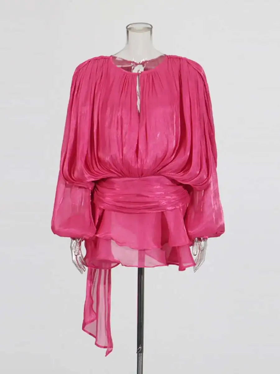 Blouson Mini Dress (More  Colors)