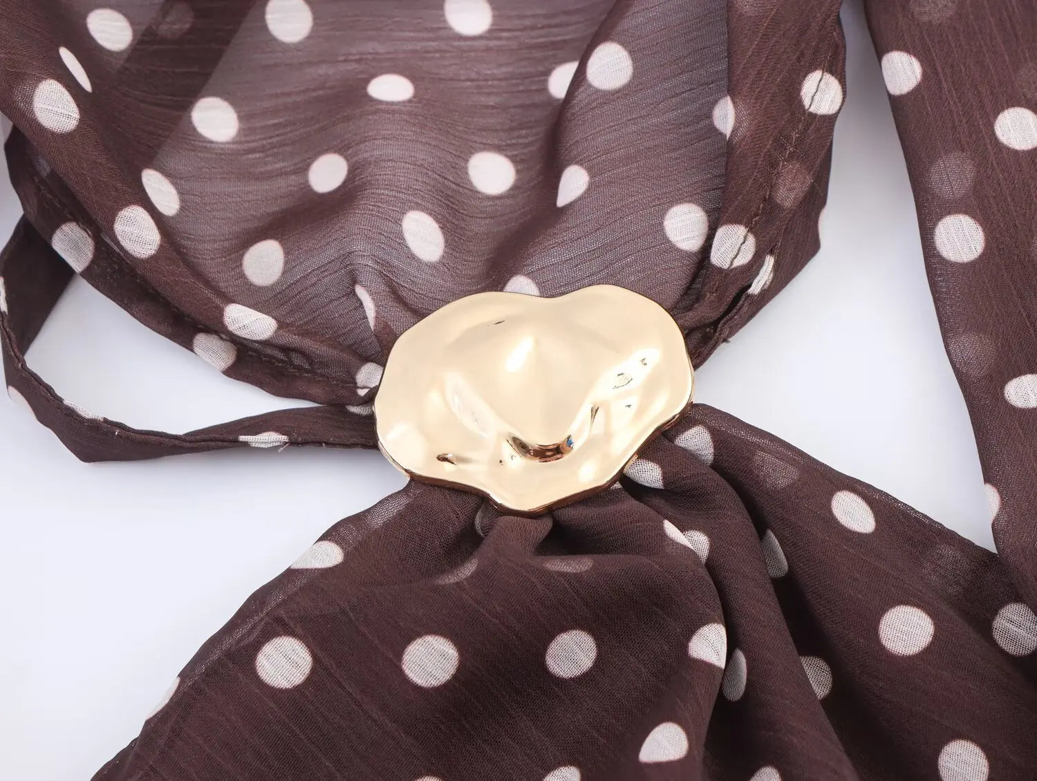 Polka Dot Brown Top