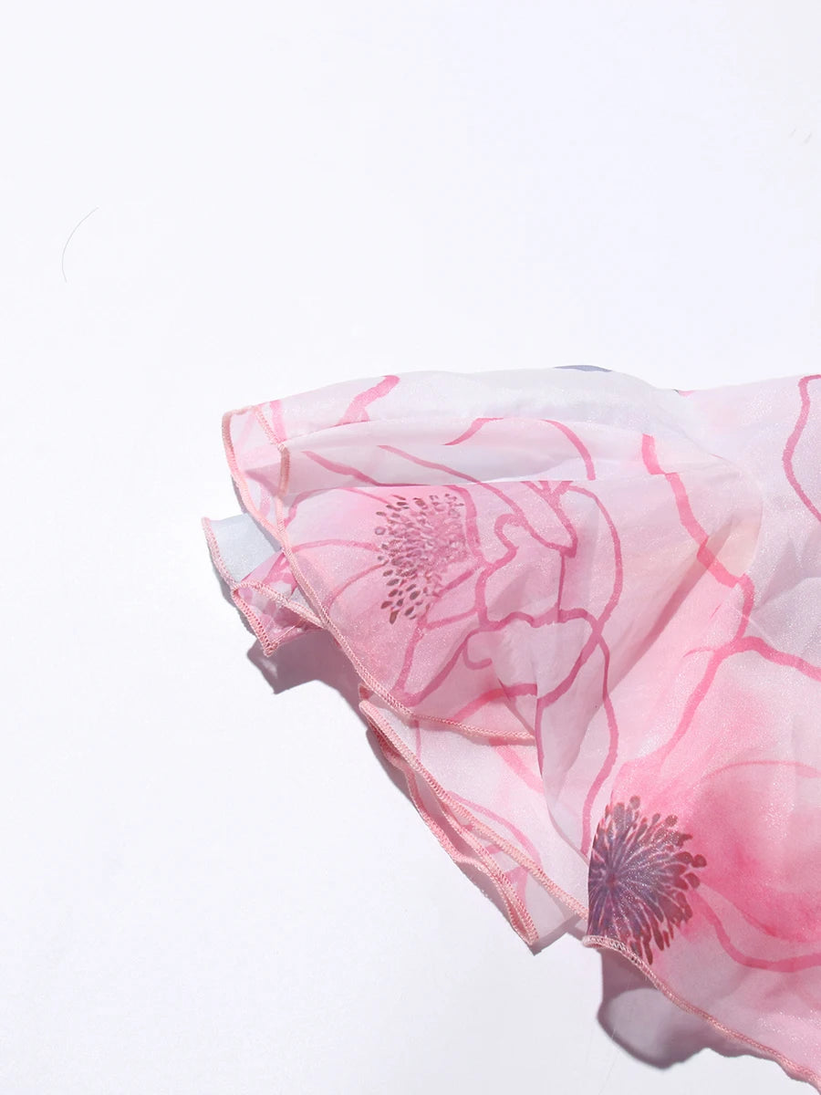 Floral Pink Mini Dress