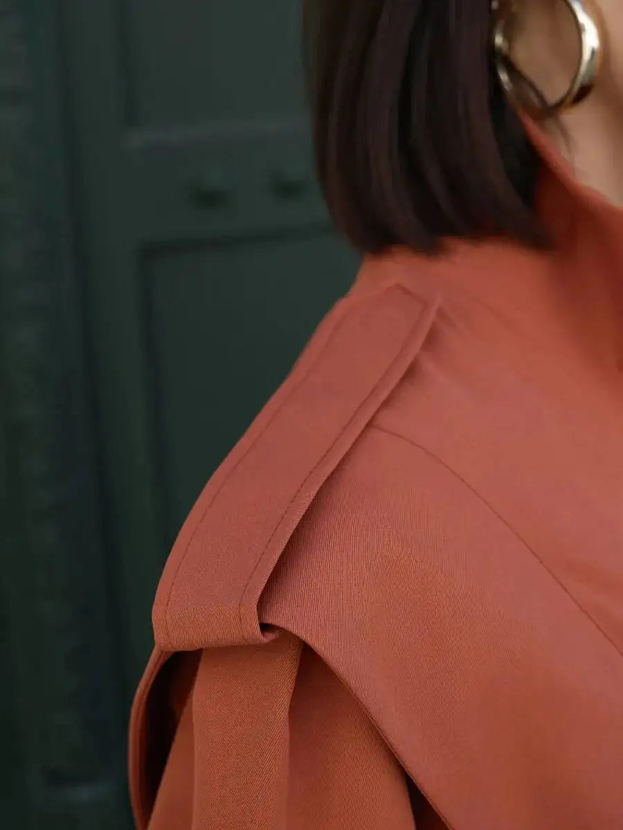 Stand Collar Trench Jacket