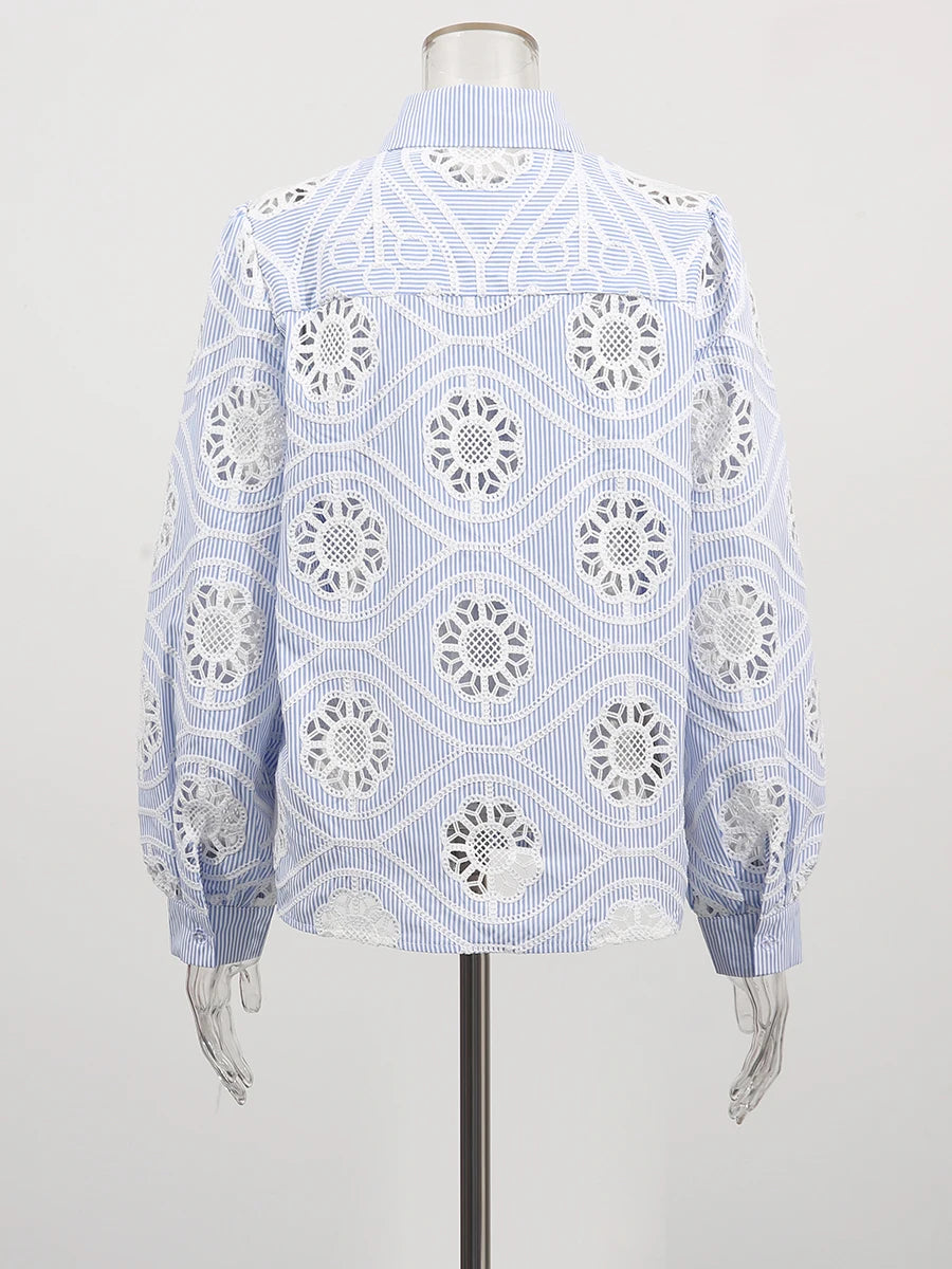 Embroidered Lace Shirt