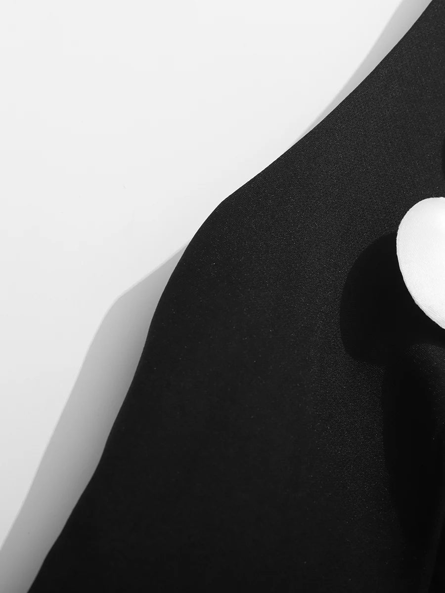 White Appliques Mini Dress