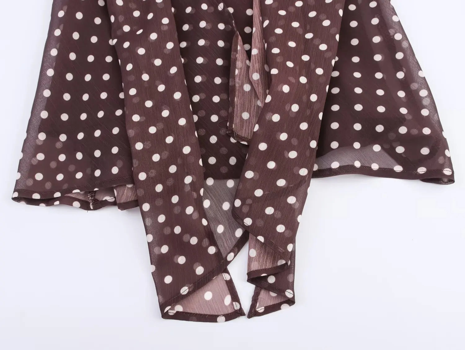 Polka Dot Brown Top