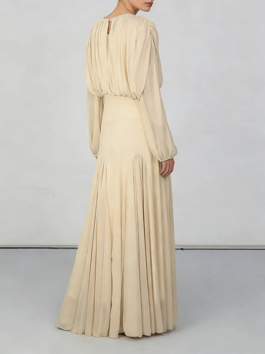Round Neck Maxi Dress