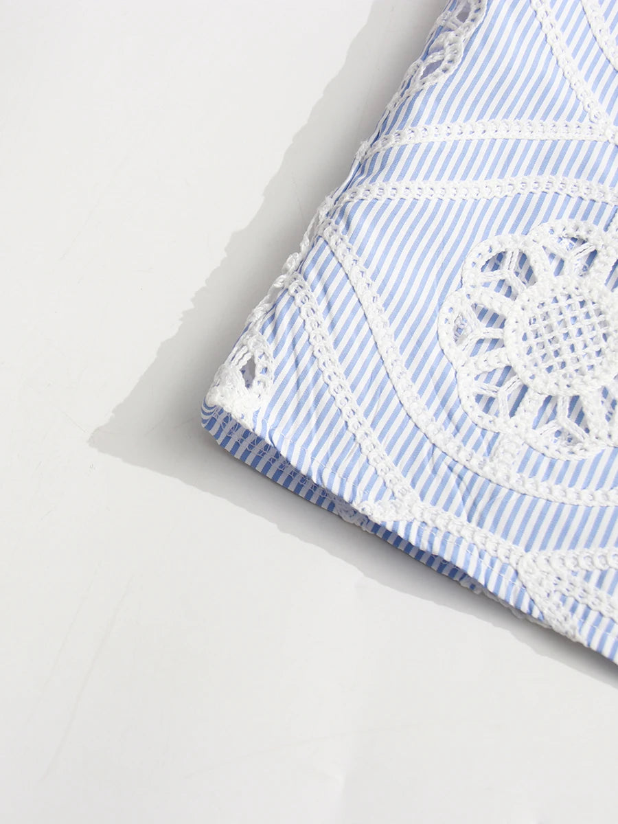 Embroidered Lace Shirt