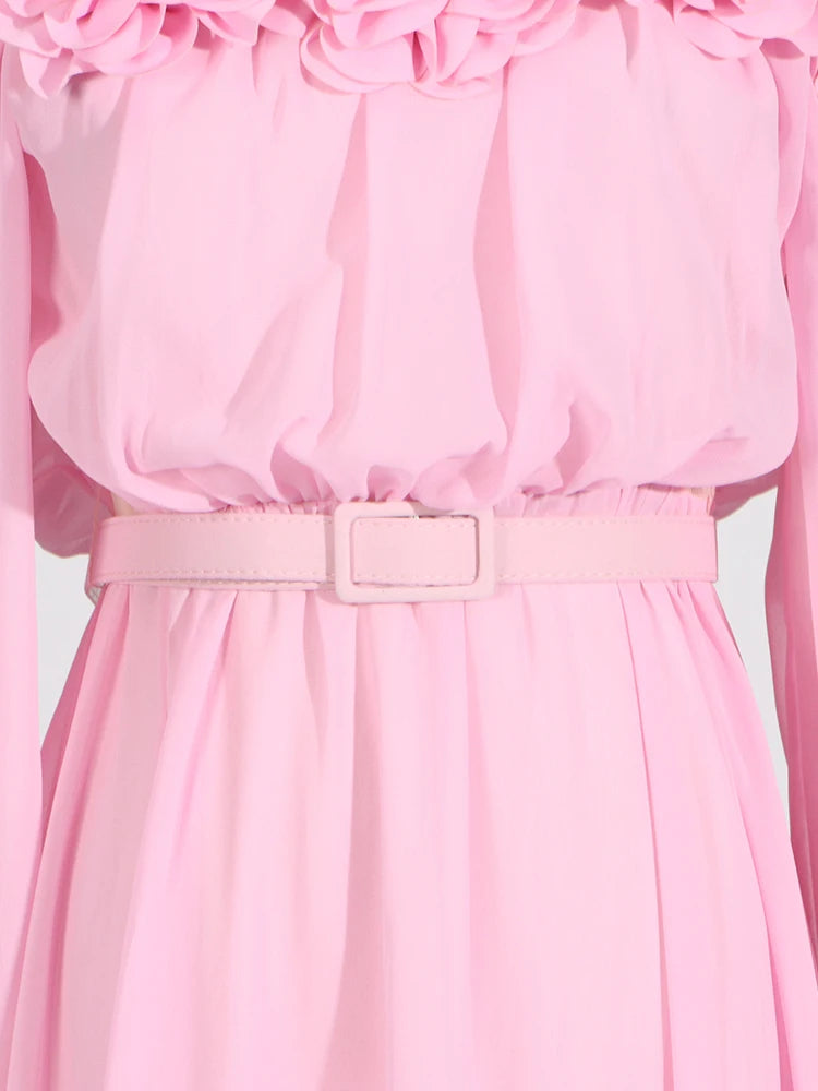Appliques Maxi Dress