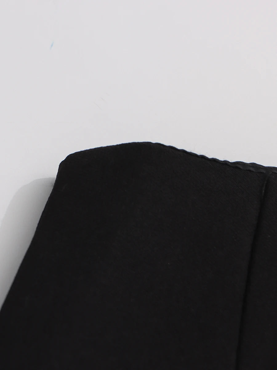 Zipper Applique Mini Dress