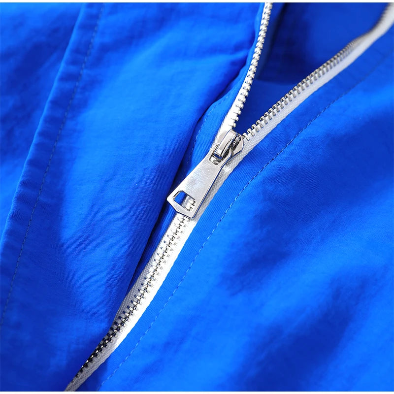 Color Blocked Windbreaker Jacket