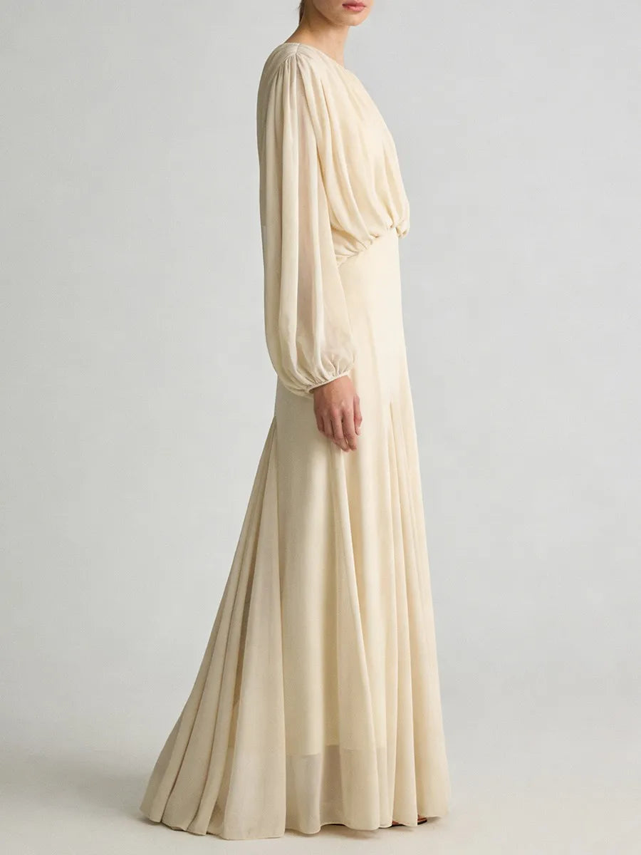 Round Neck Maxi Dress
