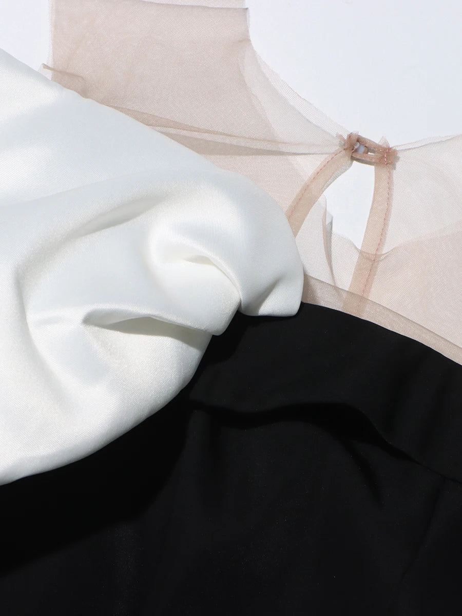 Bowknot Sleeve Dress