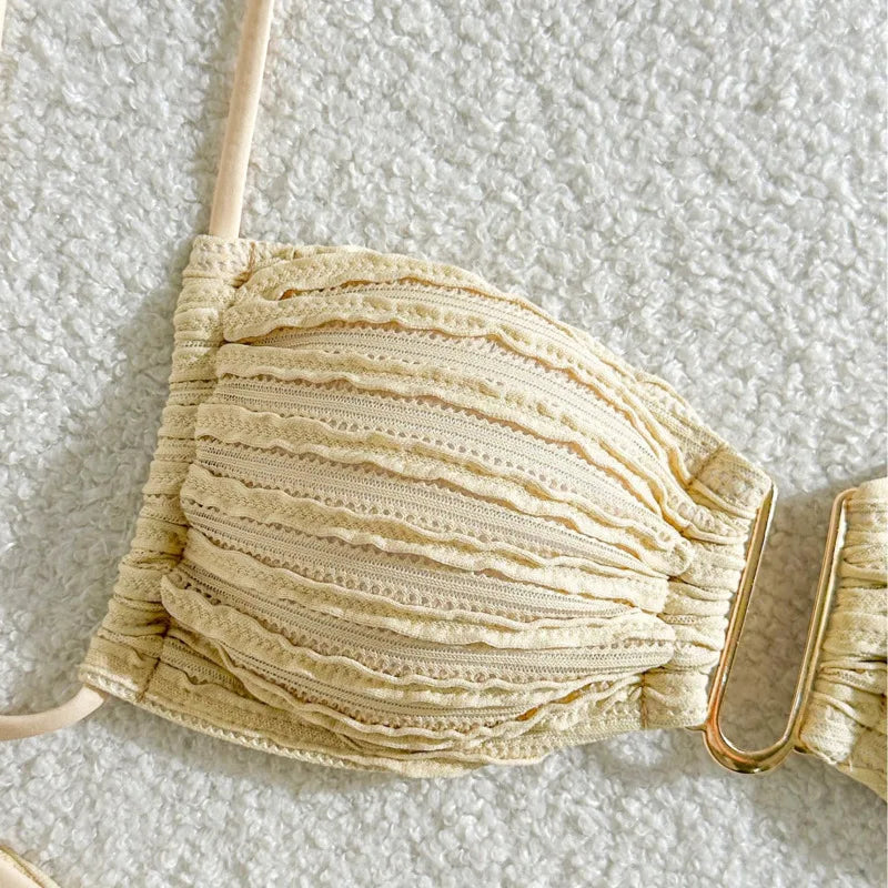 Ribbed Design Swimsuit