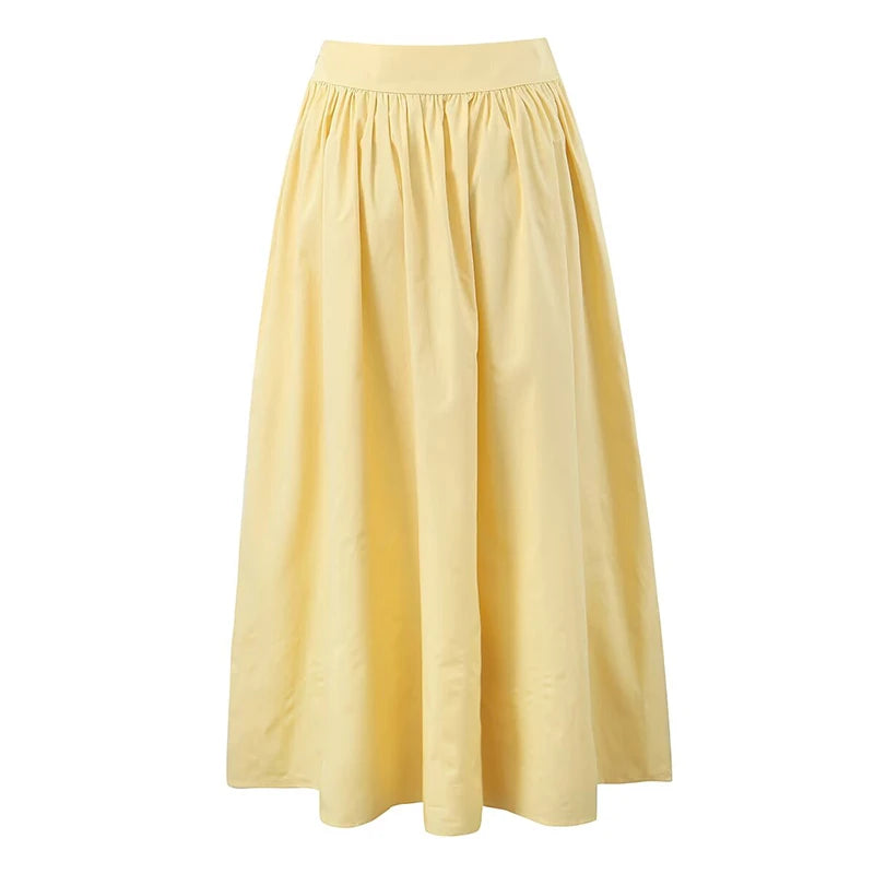 High Waist Midi Skirt