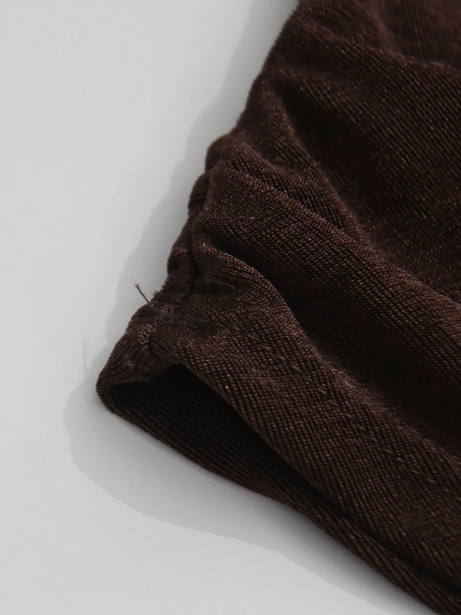 Brown Skirt Set