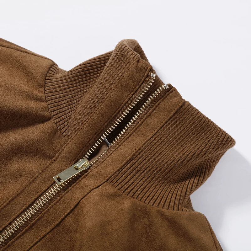 Faux Suede Jacket