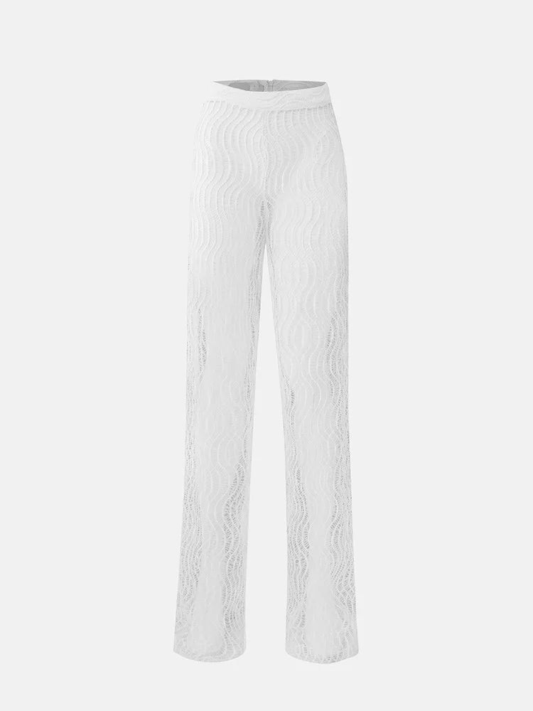 Sheer Lace Trousers