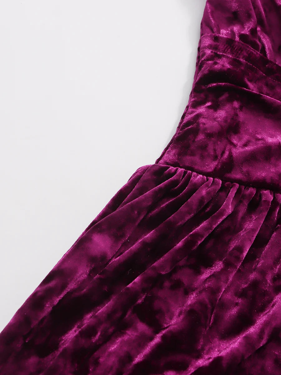 Purple Velvet Gown